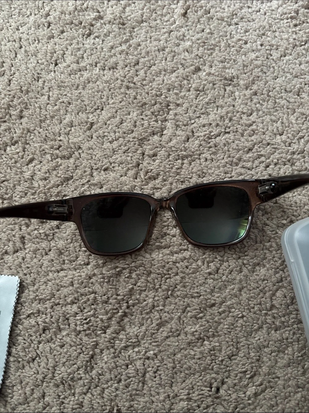 Joy Mangano Men's Brown Frame Sunglasses with Yellow Mirrored Lenses